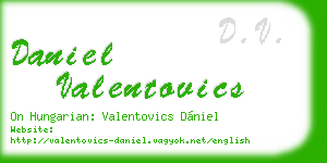 daniel valentovics business card